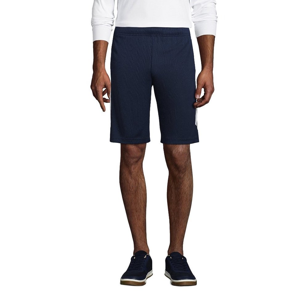 NWT LANDS' END MEN'S MESH SHORTS CLASSIC NAVY SMALL